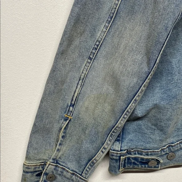 Levi's Men's Washed Blue Denim Trucker Jacket XXL - Picture 4 of 7